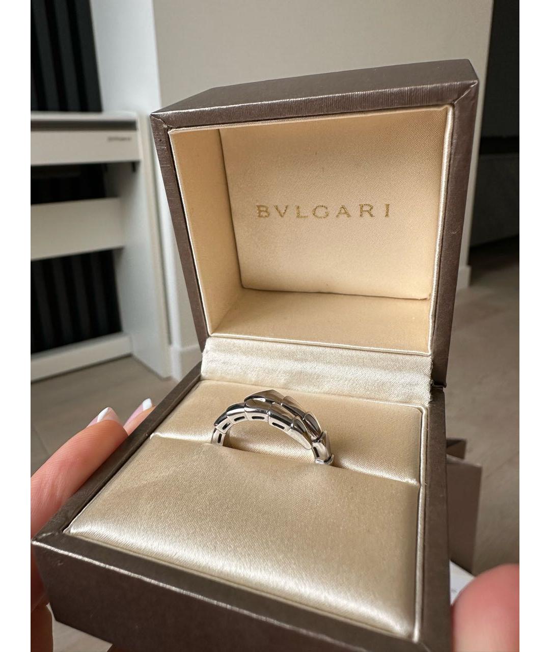 BVLGARI Серебряное кольцо из белого золота, фото 8
