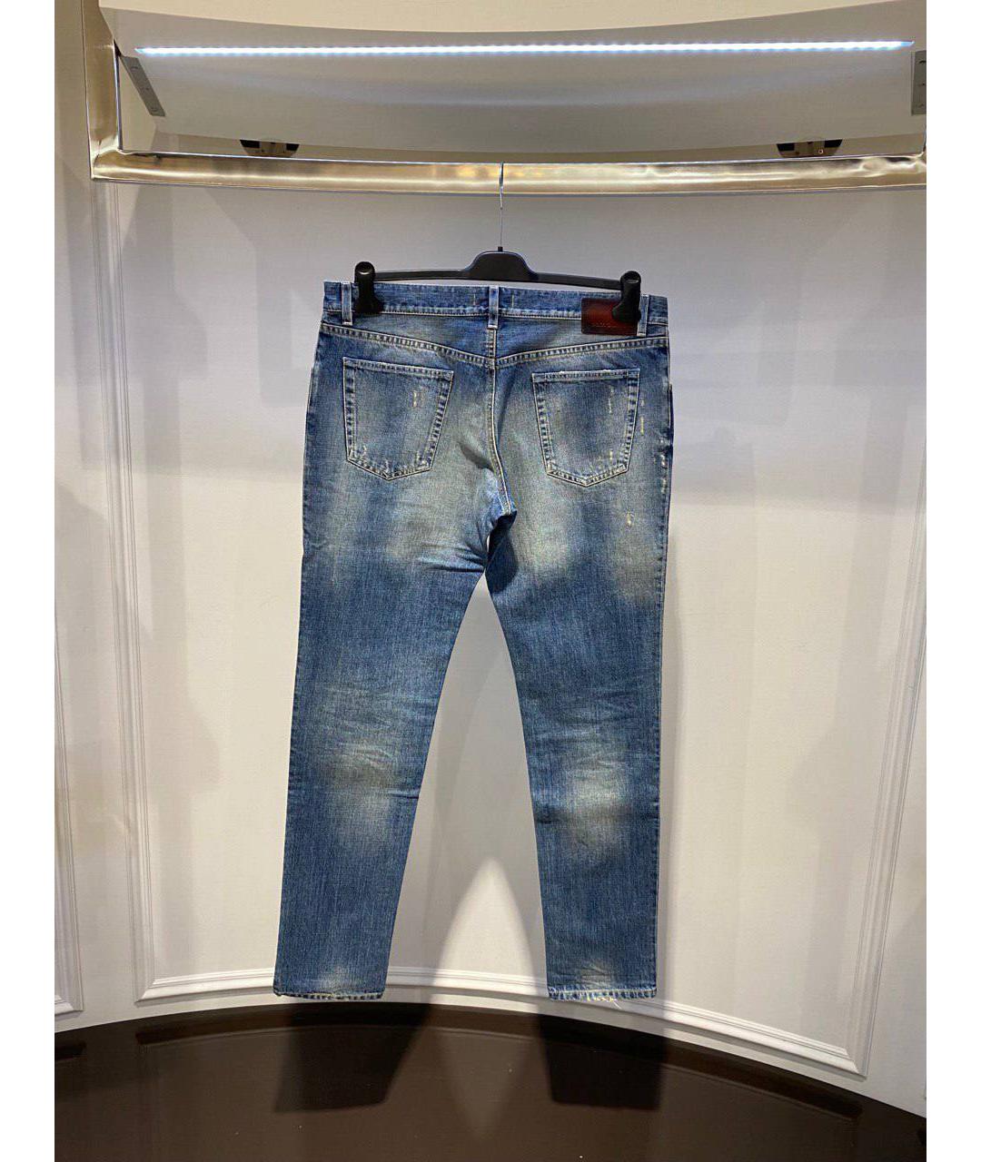 DOLCE&GABBANA Синие прямые джинсы, фото 2