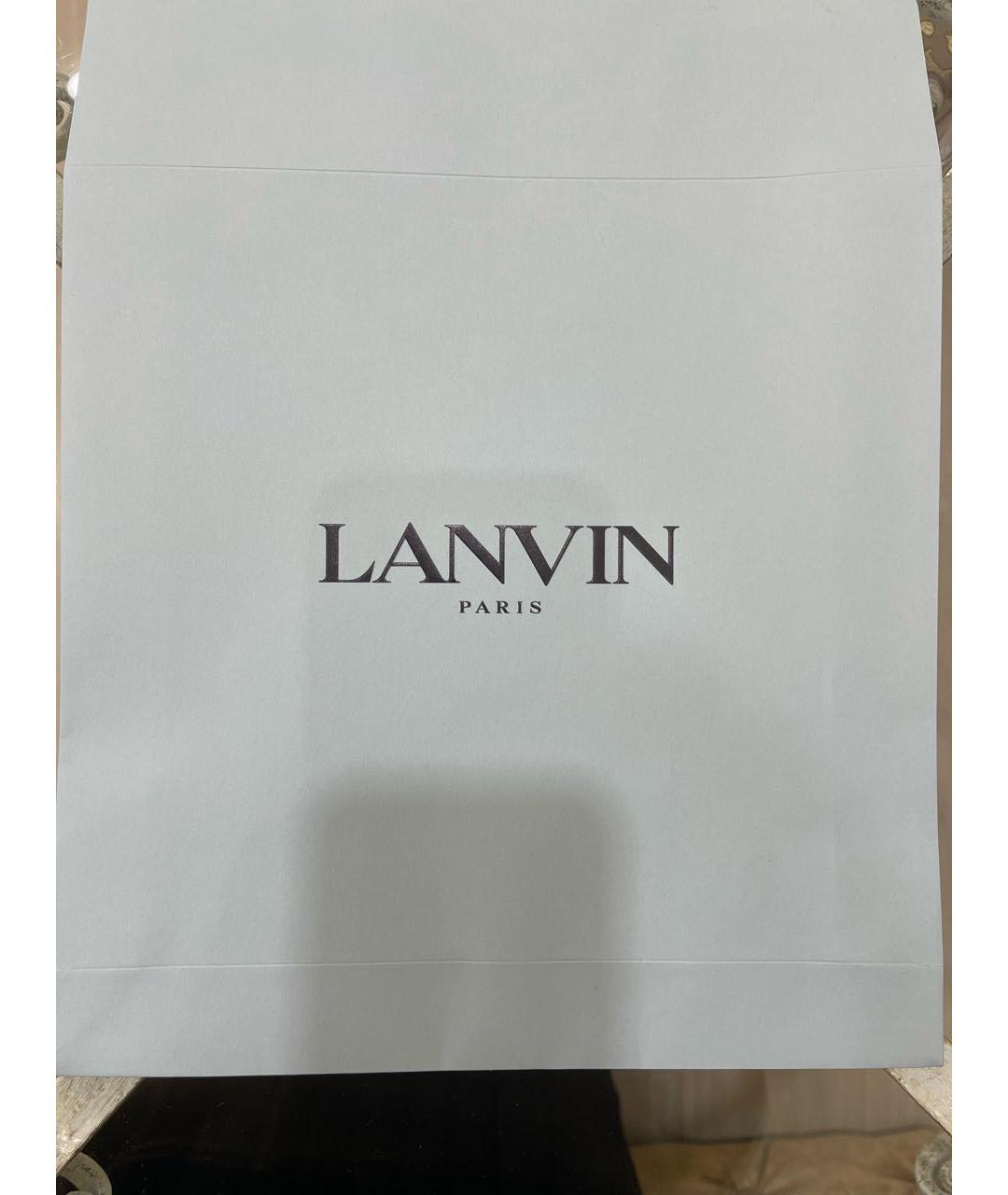 LANVIN Белый шелковый платок, фото 4