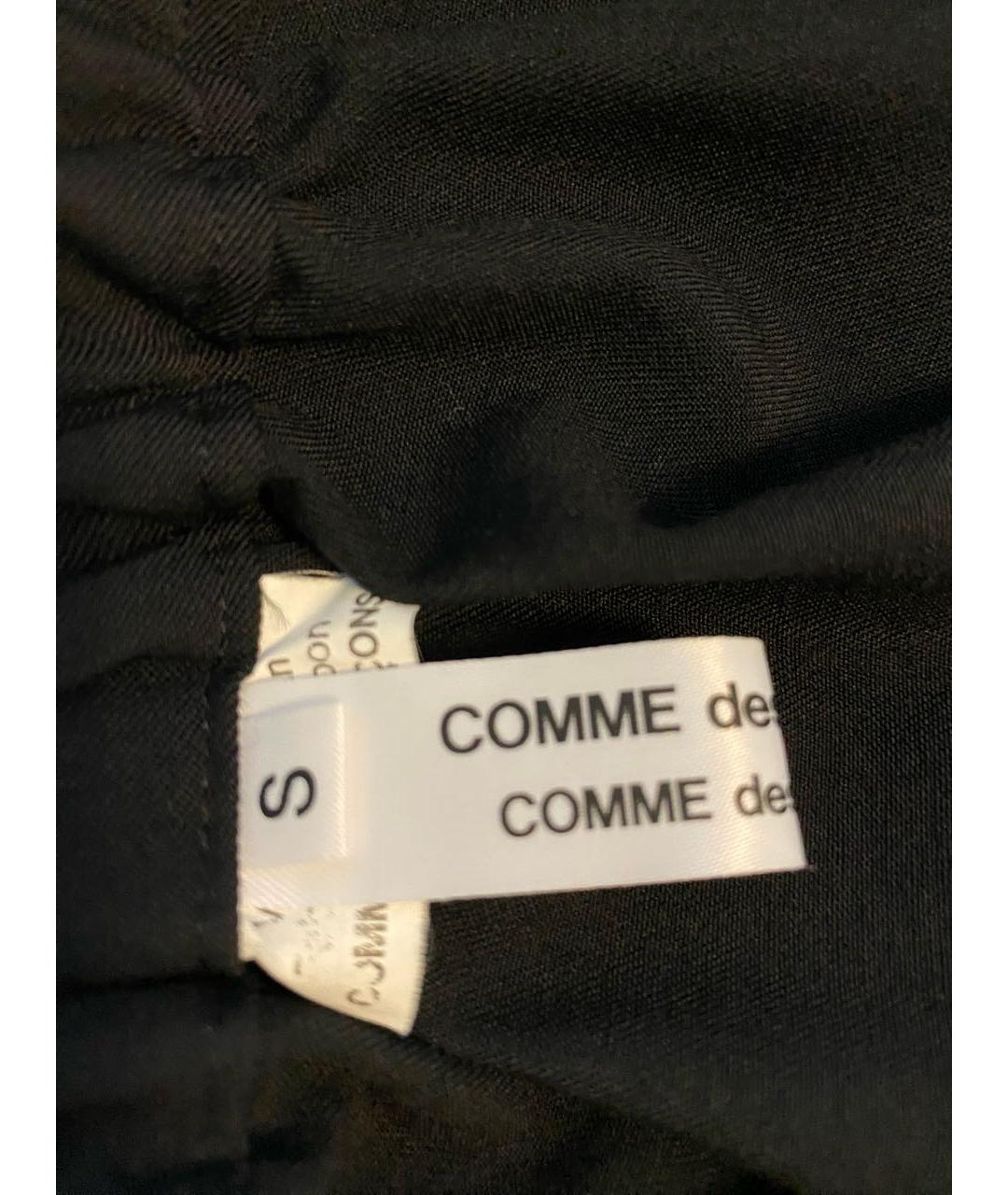 COMME DES GARÇONS Черная шерстяная юбка миди, фото 3