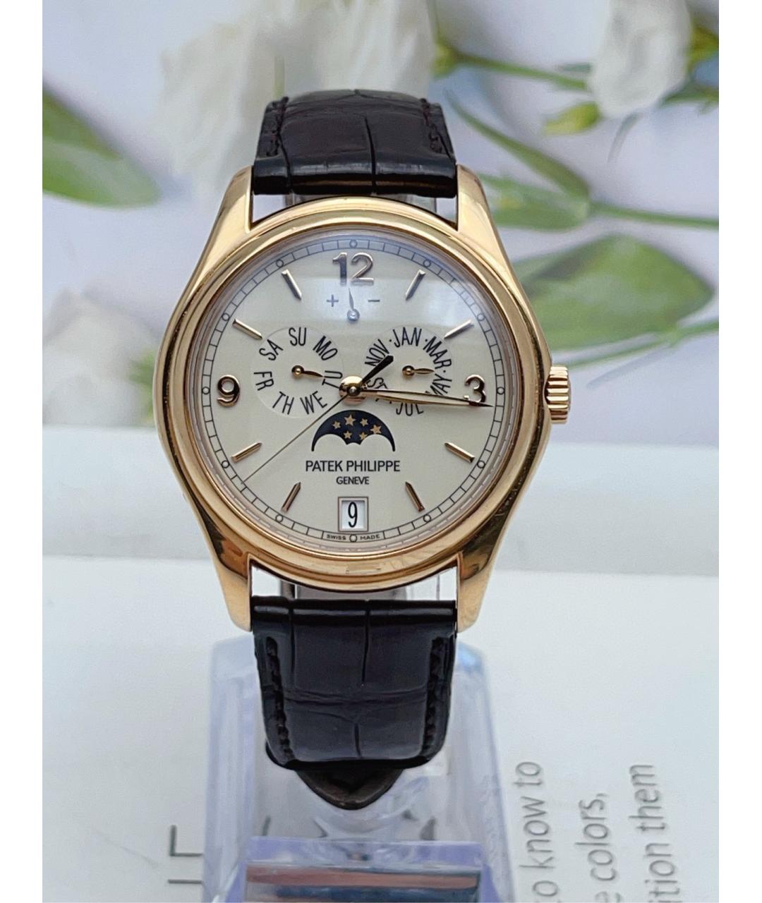 PATEK PHILIPPE Белые часы из розового золота, фото 9