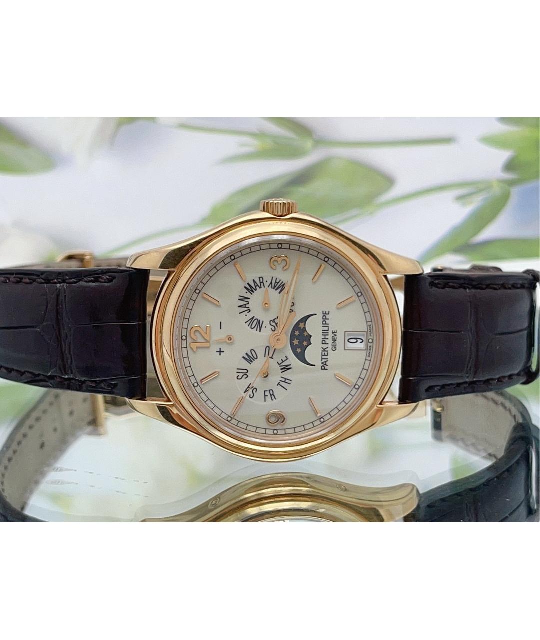 PATEK PHILIPPE Белые часы из розового золота, фото 3