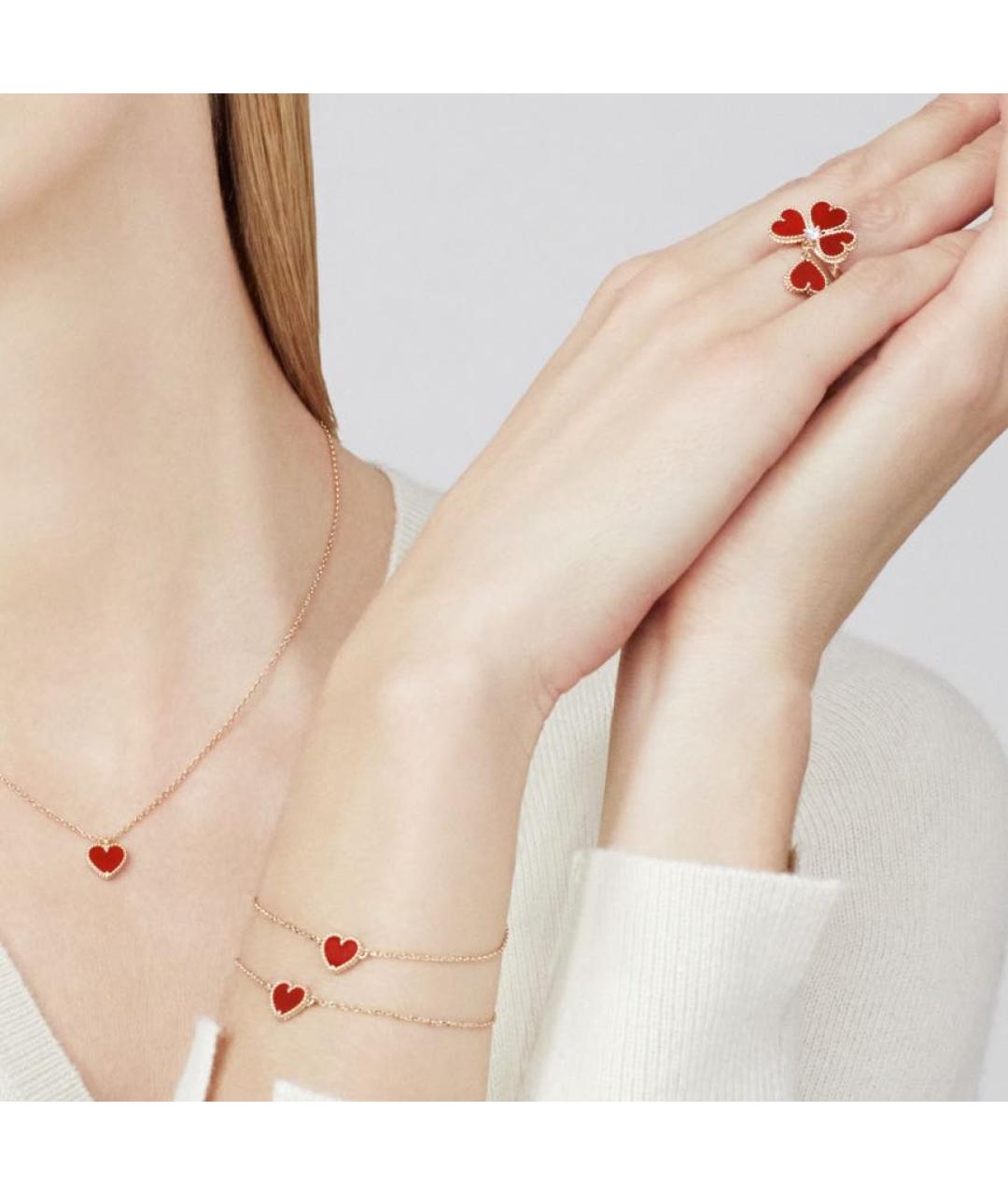 VAN CLEEF & ARPELS Бордовый браслет из розового золота, фото 2