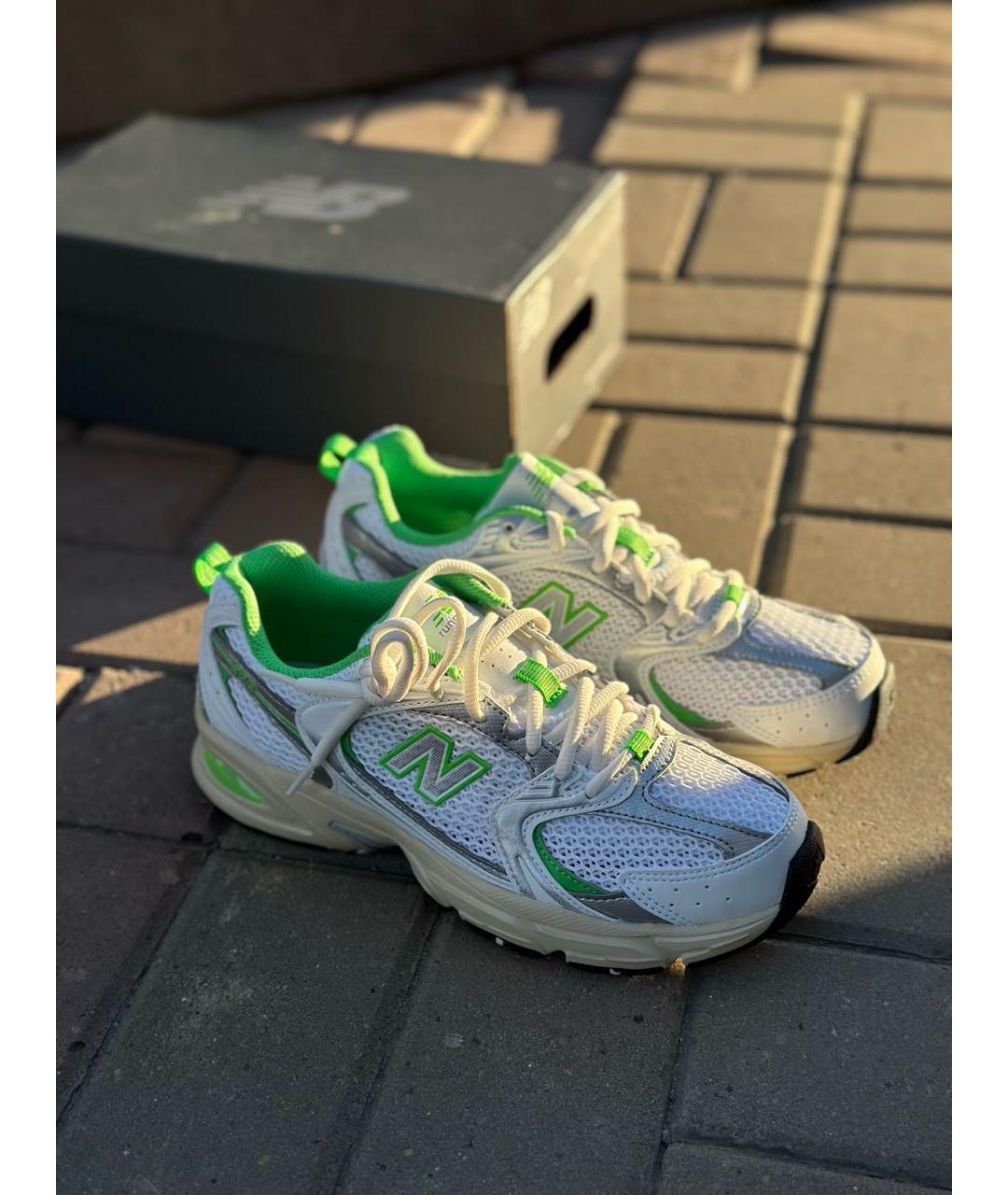 NEW BALANCE Салатовые текстильные кроссовки, фото 2