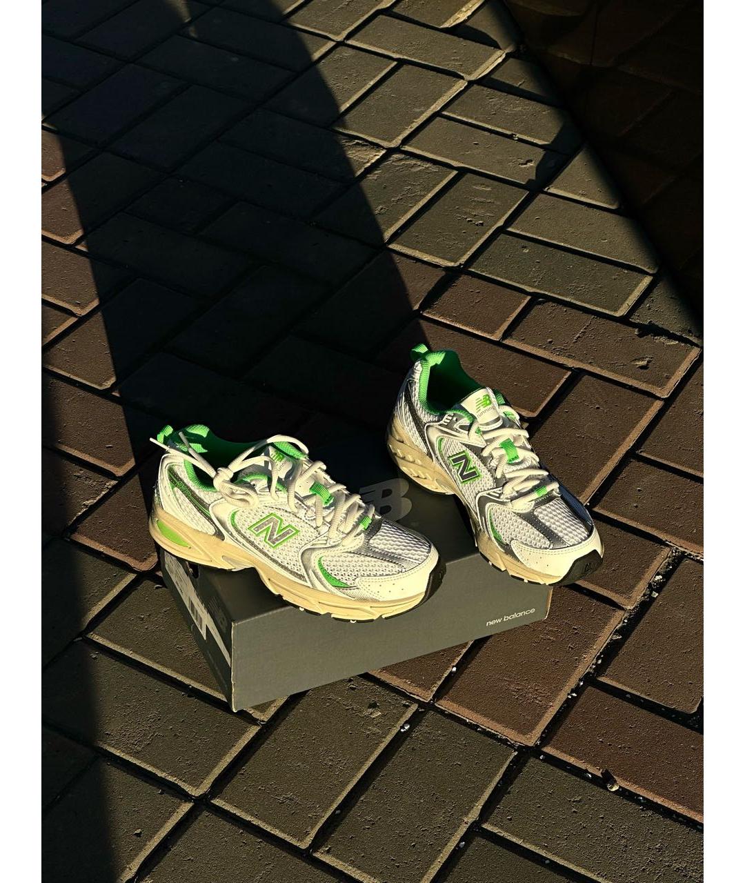 NEW BALANCE Салатовые текстильные кроссовки, фото 4