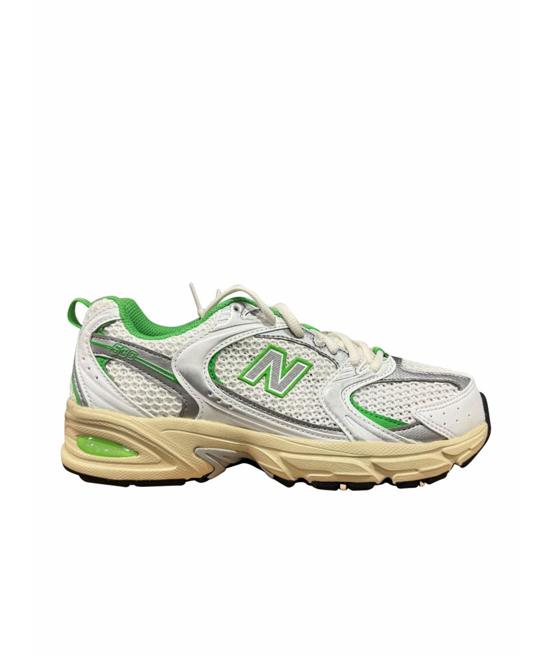 NEW BALANCE Салатовые текстильные кроссовки, фото 1