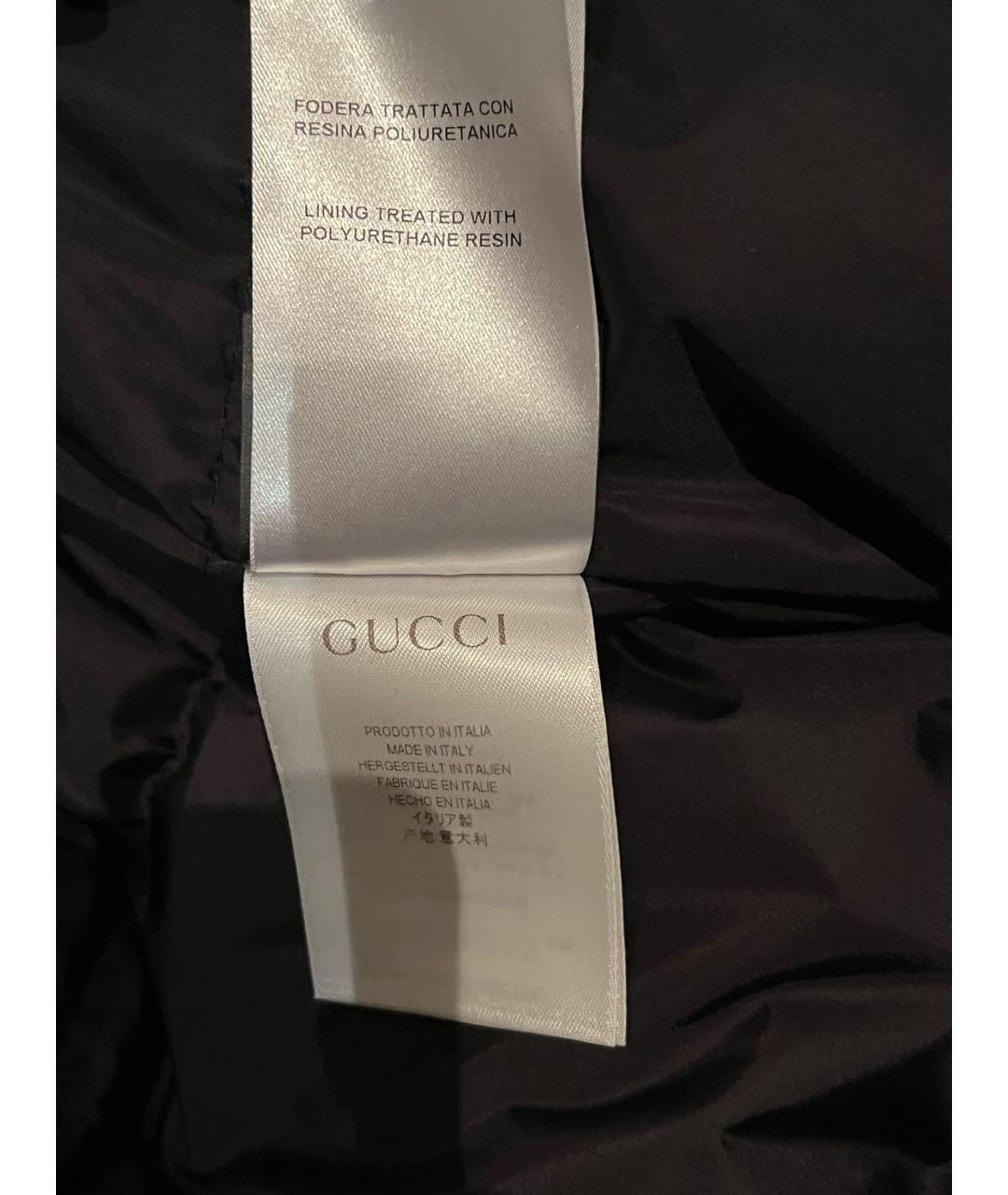 GUCCI Черная полиуретановая куртка, фото 7