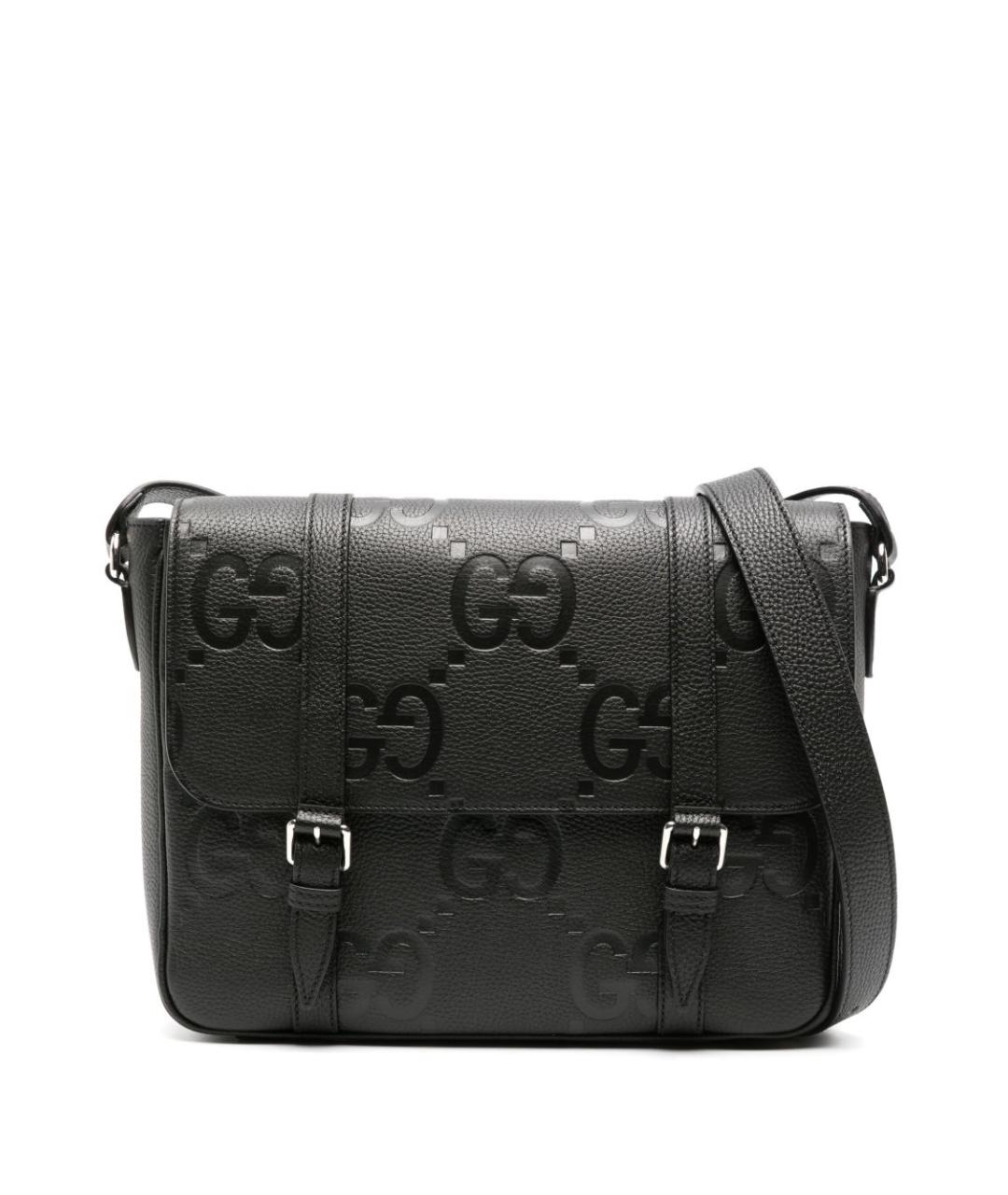 GUCCI Черная кожаная сумка через плечо, фото 8