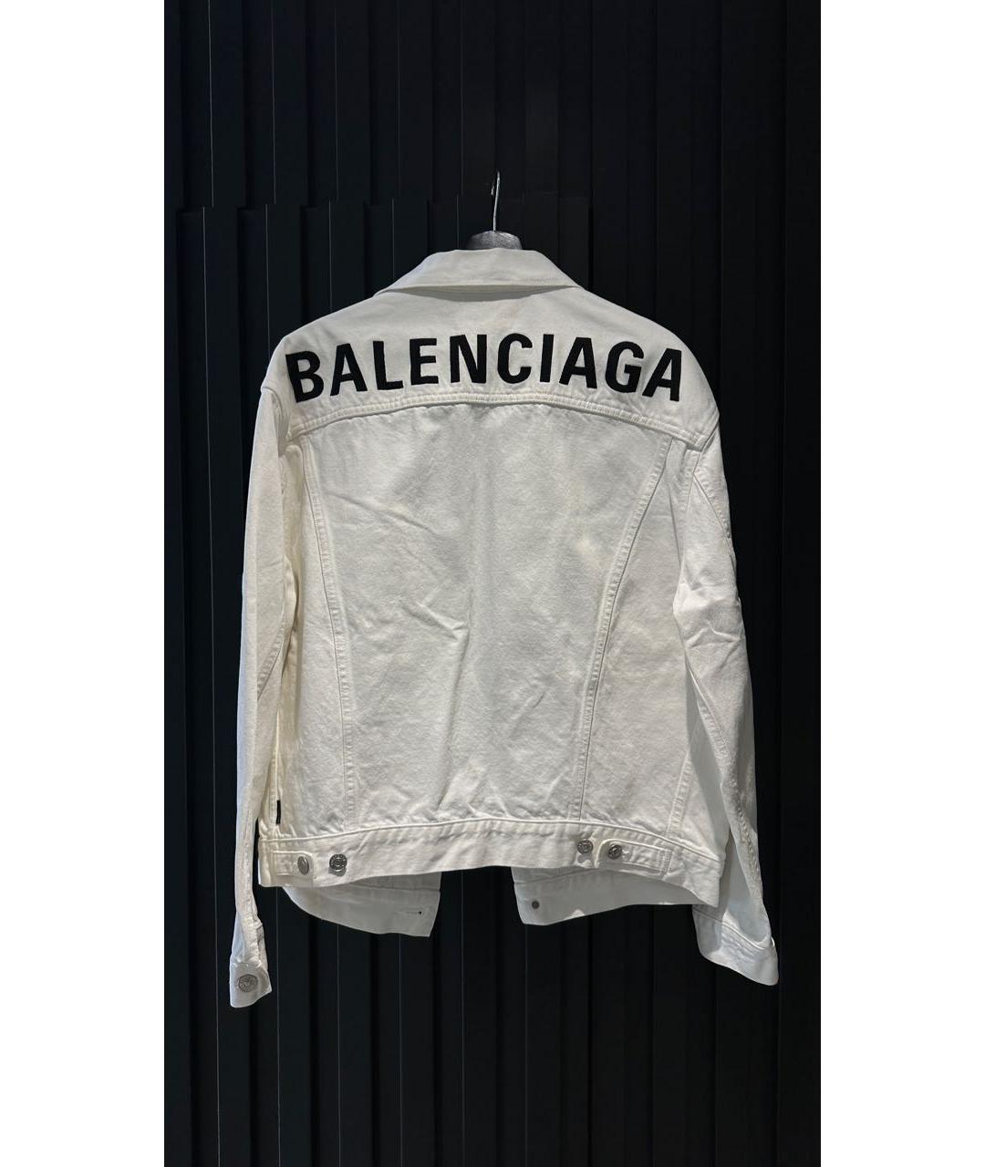 BALENCIAGA Белая деним куртка, фото 2