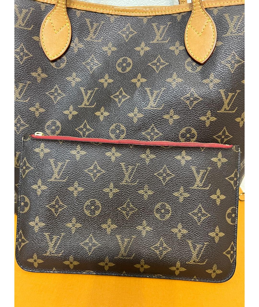 LOUIS VUITTON Коричневая сумка тоут, фото 5