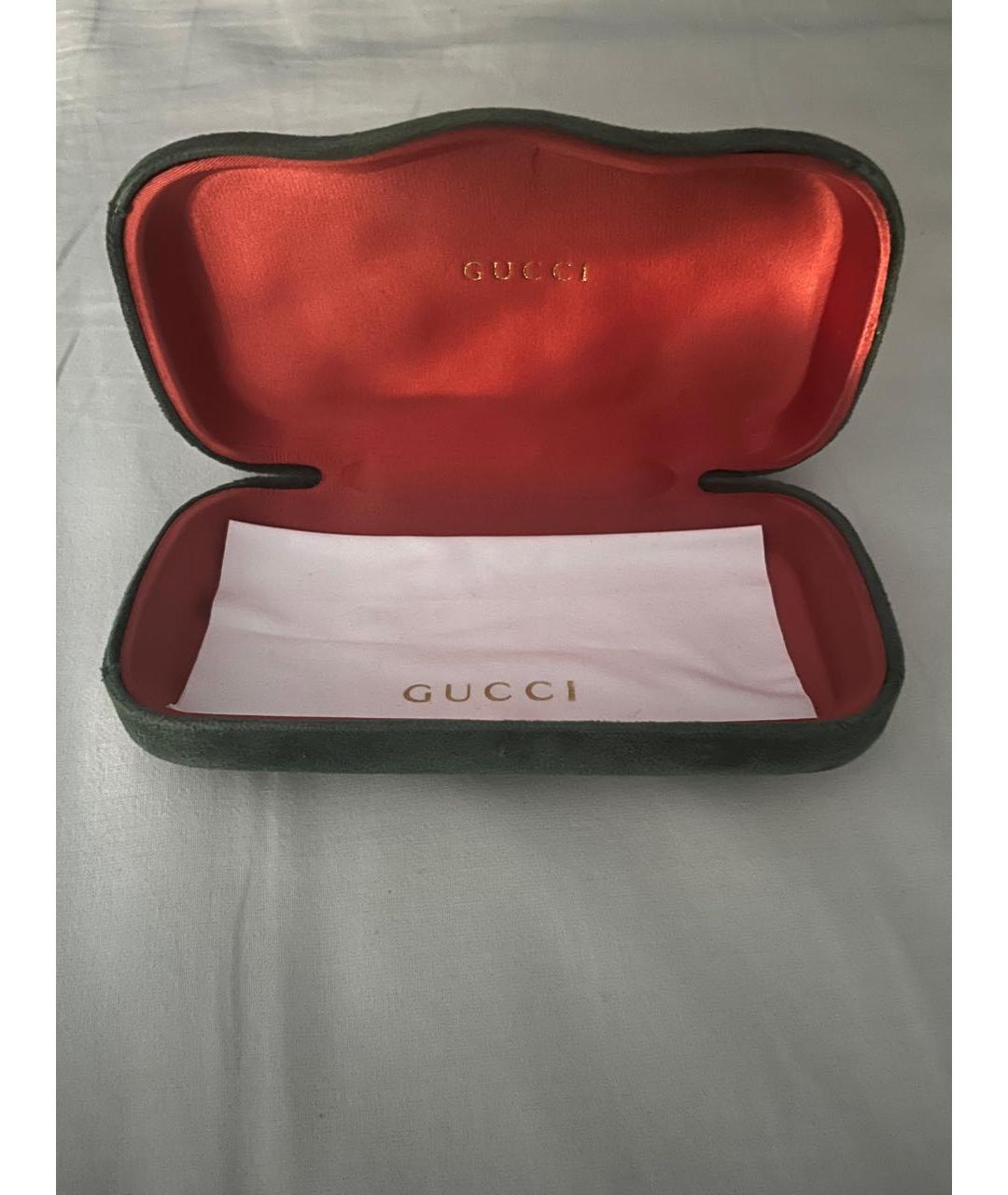 GUCCI Красные пластиковые солнцезащитные очки, фото 4