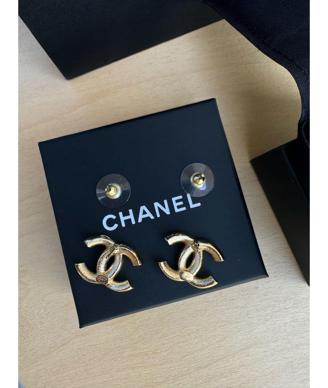 CHANEL Черные серьги, фото 2