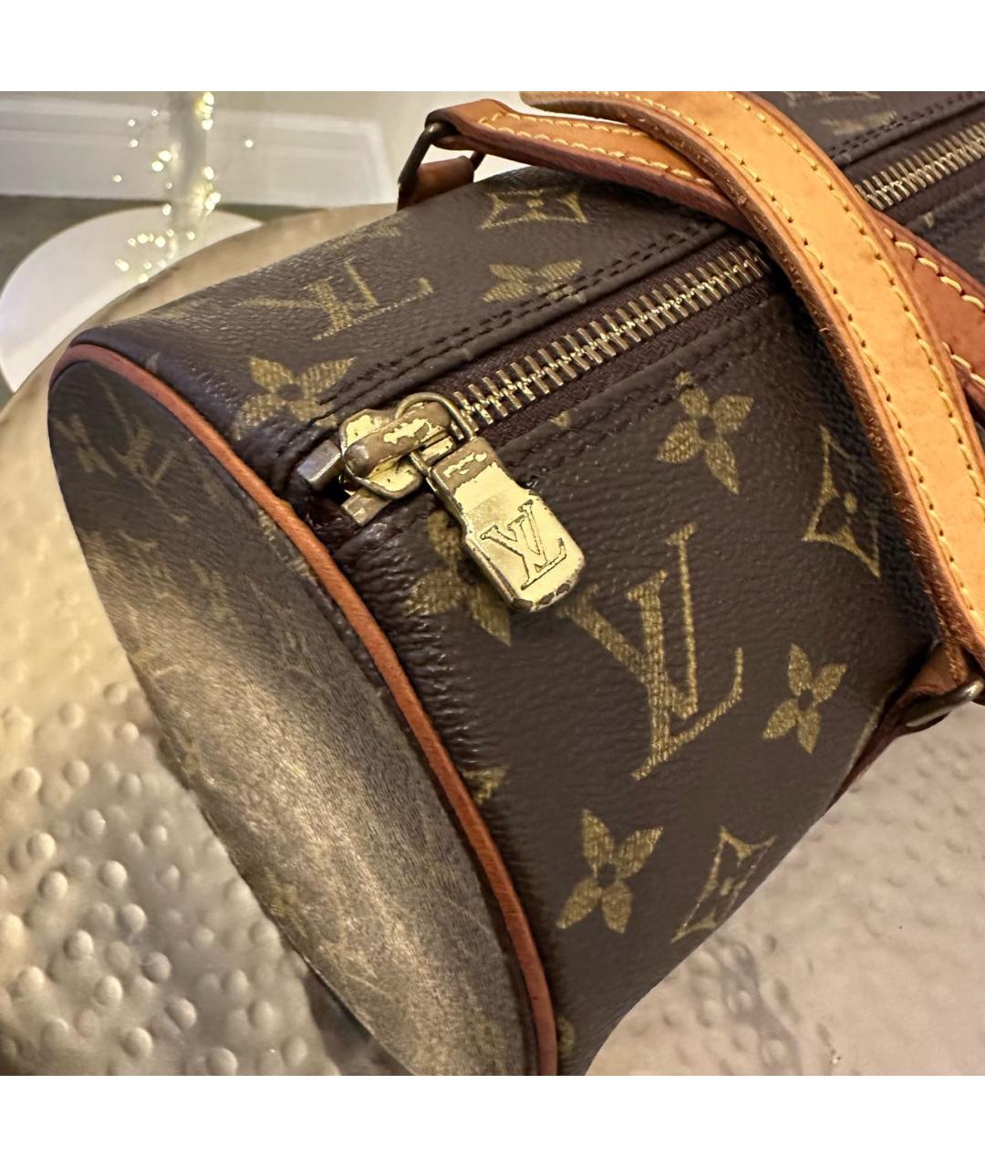 LOUIS VUITTON Коричневая сумка через плечо, фото 6