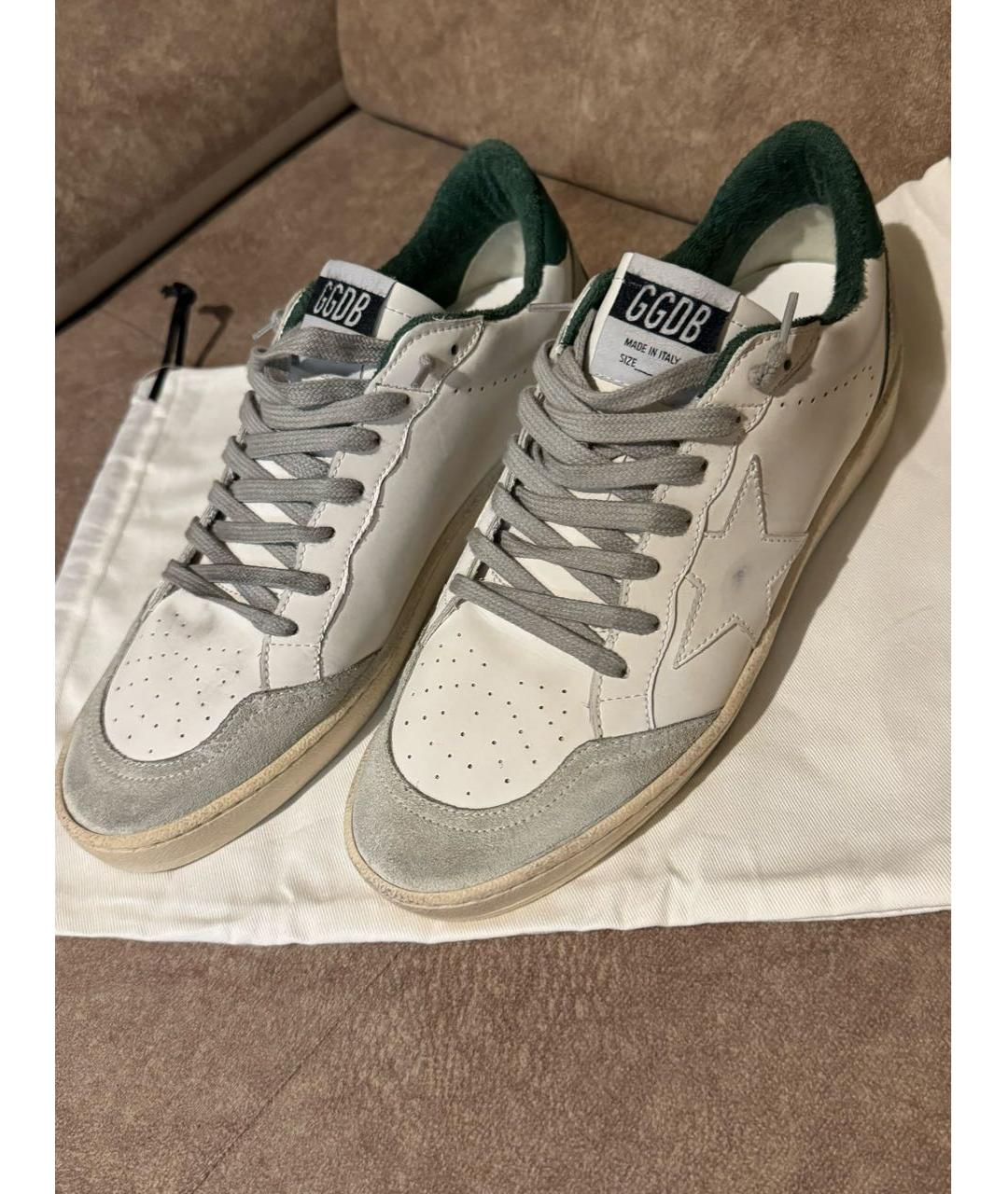 GOLDEN GOOSE DELUXE BRAND Белые кожаные кеды, фото 3