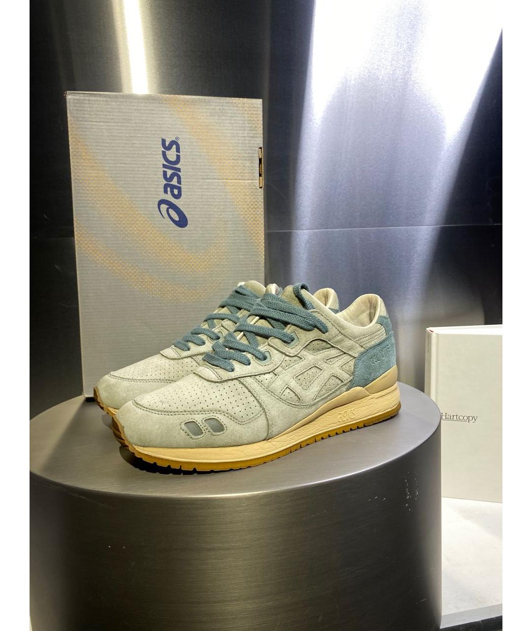 ASICS Бежевые замшевые низкие кроссовки / кеды, фото 2