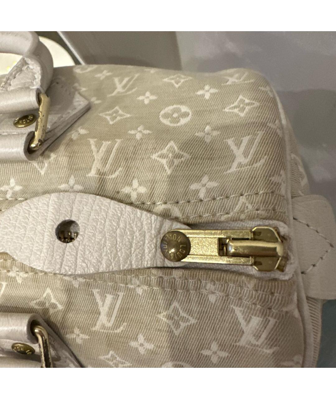 LOUIS VUITTON Бежевая сумка с короткими ручками, фото 8