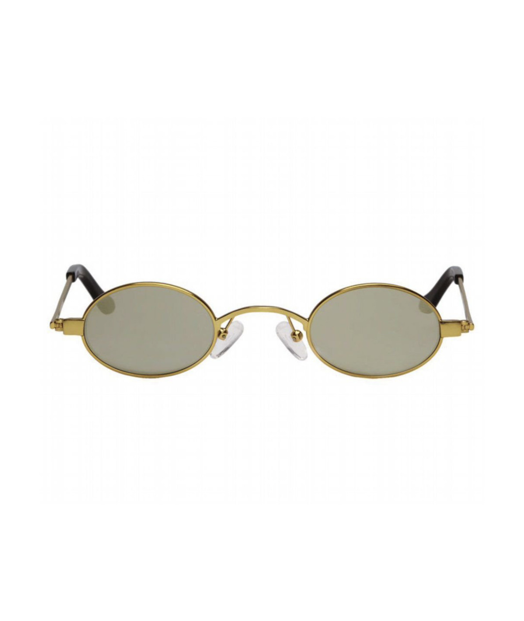 ROBERI&FRAUD Золотые металлические солнцезащитные очки, фото 1