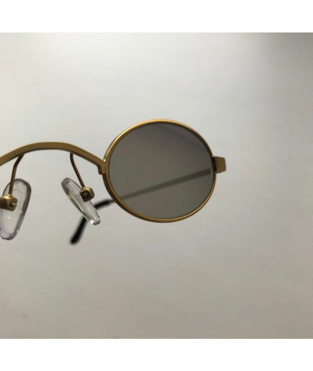 ROBERI&FRAUD Золотые металлические солнцезащитные очки, фото 5