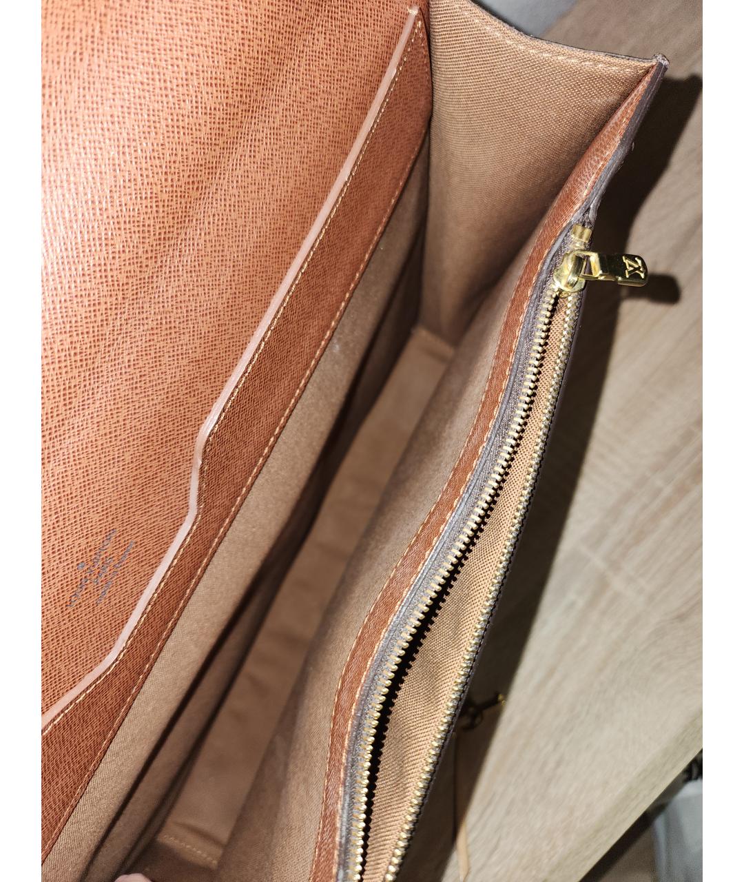 LOUIS VUITTON Коричневая сумка с короткими ручками, фото 4