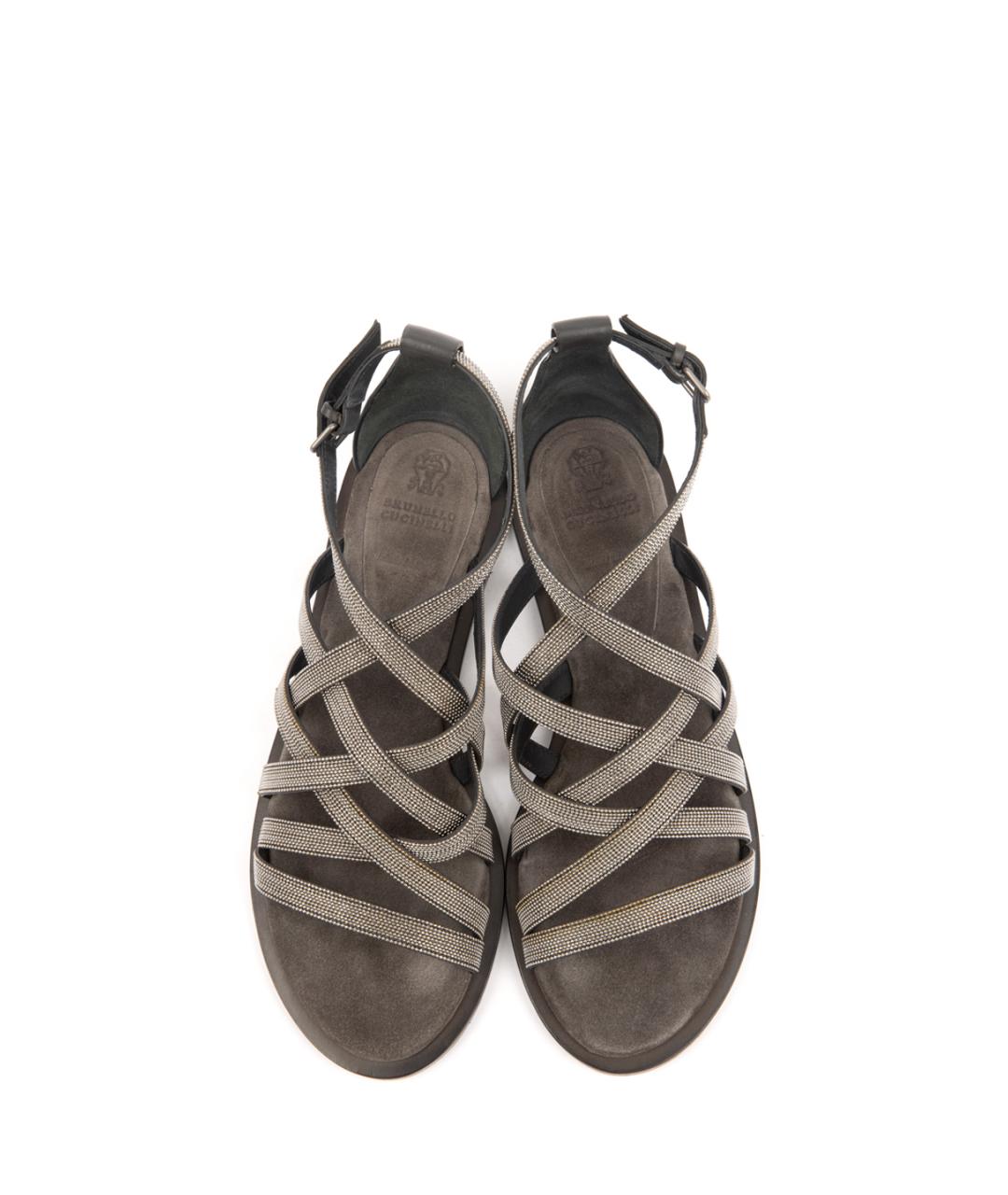 BRUNELLO CUCINELLI Коричневые сандалии, фото 4