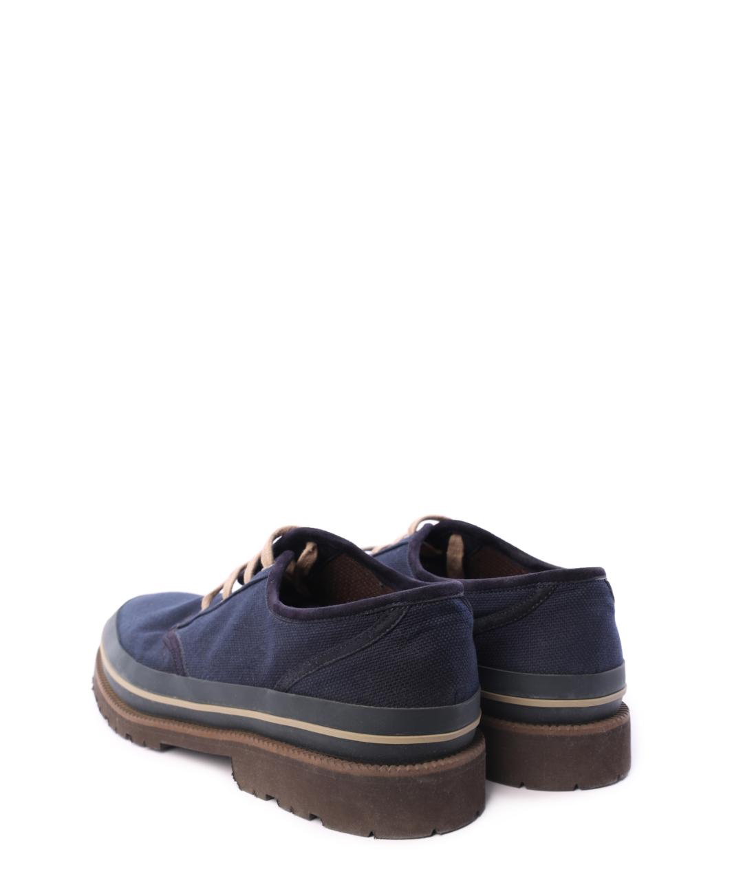 BRUNELLO CUCINELLI Синие текстильные туфли, фото 3