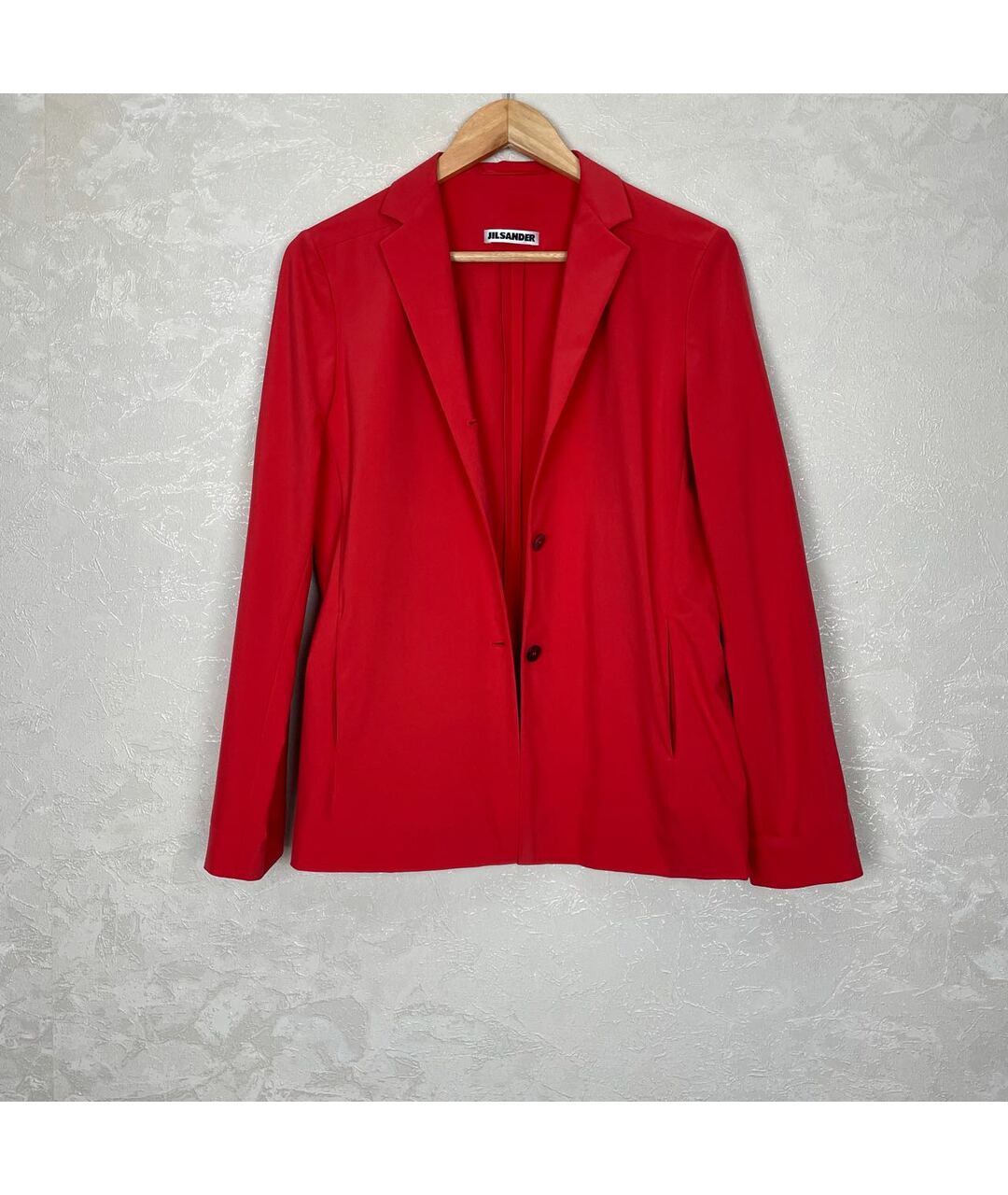 JIL SANDER Красный синтетический жакет/пиджак, фото 4