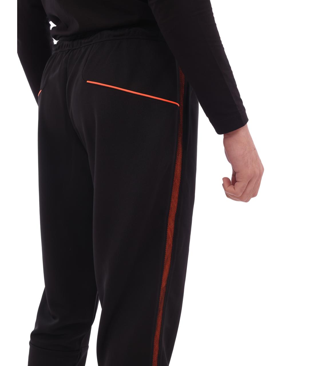 EA7 Черные полиэстеровые повседневные брюки, фото 5