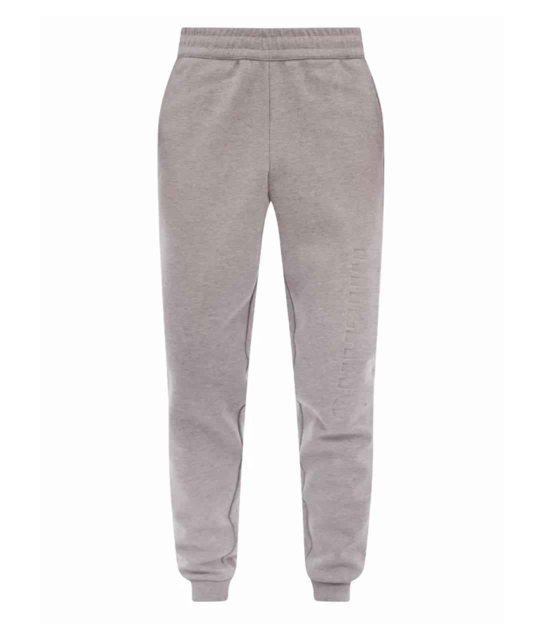 EA7 Серые полиэстеровые повседневные брюки, фото 6