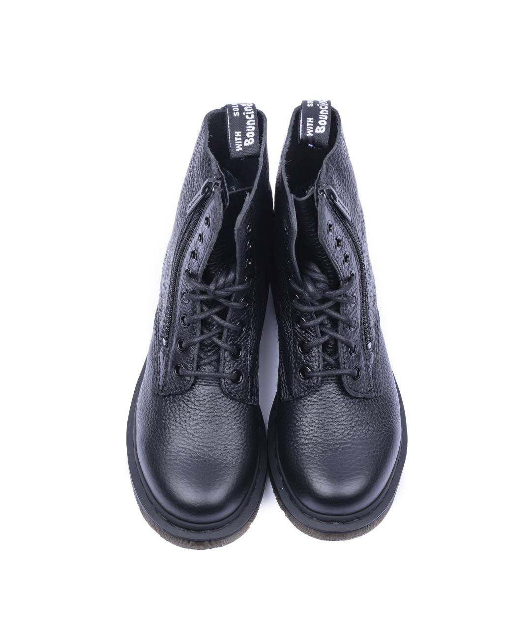 DR. MARTENS Черные кожаные ботинки, фото 4