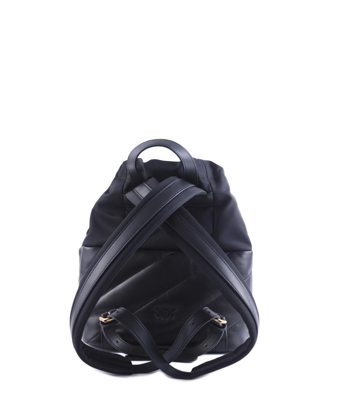 PINKO Черный кожаный рюкзак, фото 3