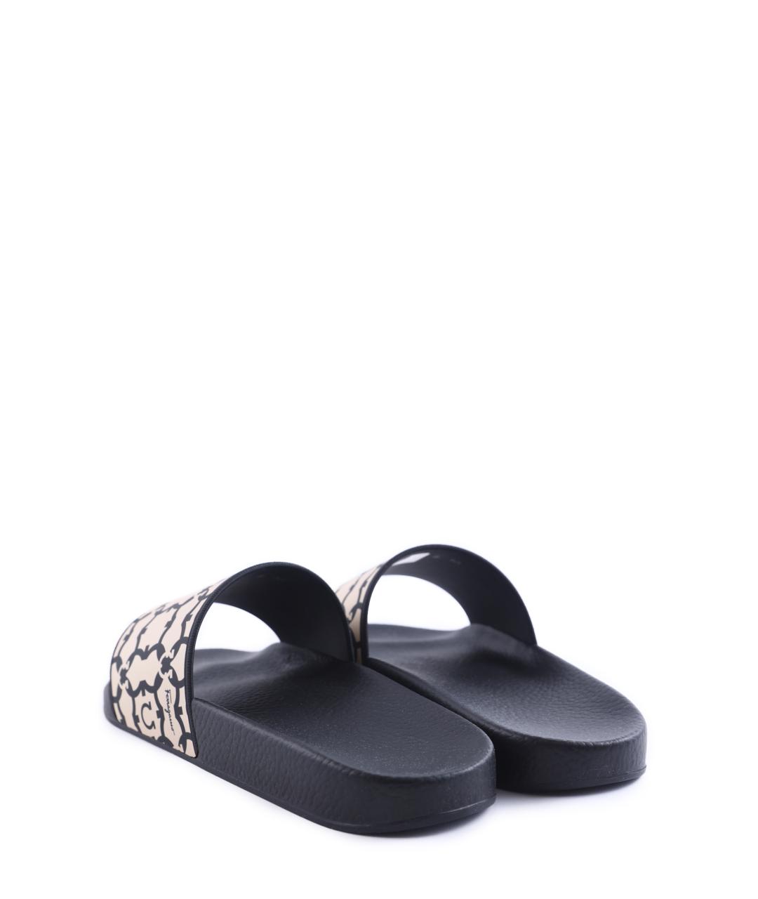 FERRAGAMO Бежевые шлепанцы, фото 3