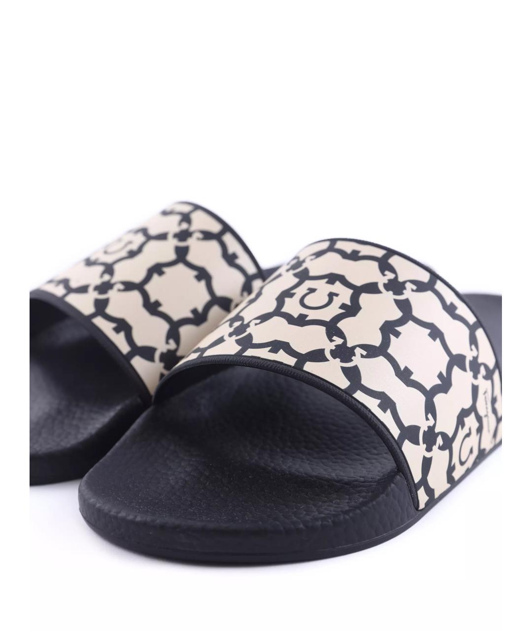 FERRAGAMO Бежевые шлепанцы, фото 5