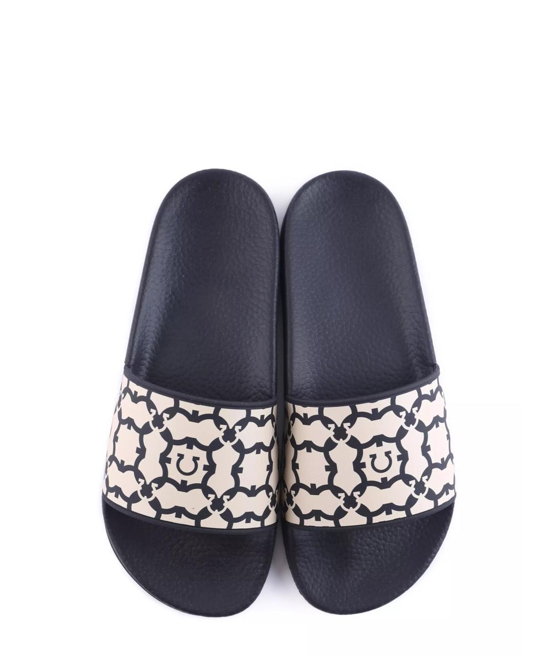 FERRAGAMO Бежевые шлепанцы, фото 4