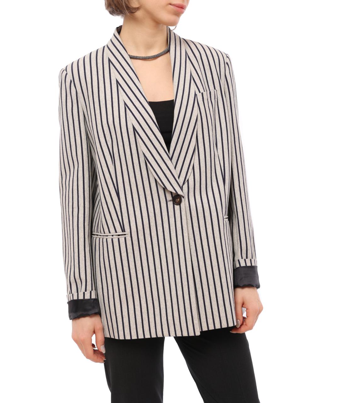 BRUNELLO CUCINELLI Мульти льняной жакет/пиджак, фото 1