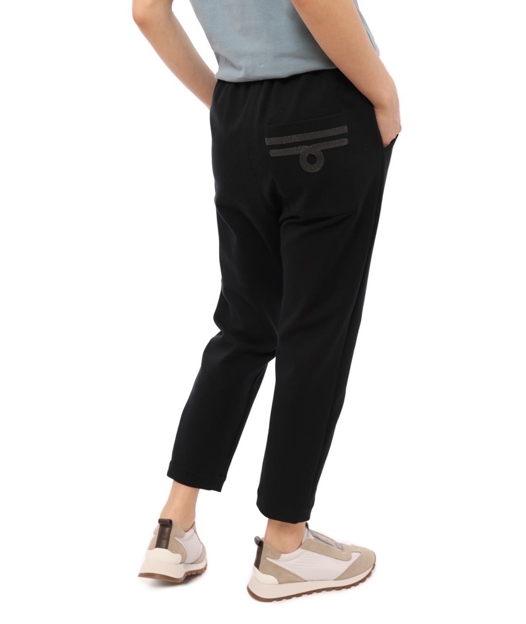 BRUNELLO CUCINELLI Черные прямые брюки, фото 5