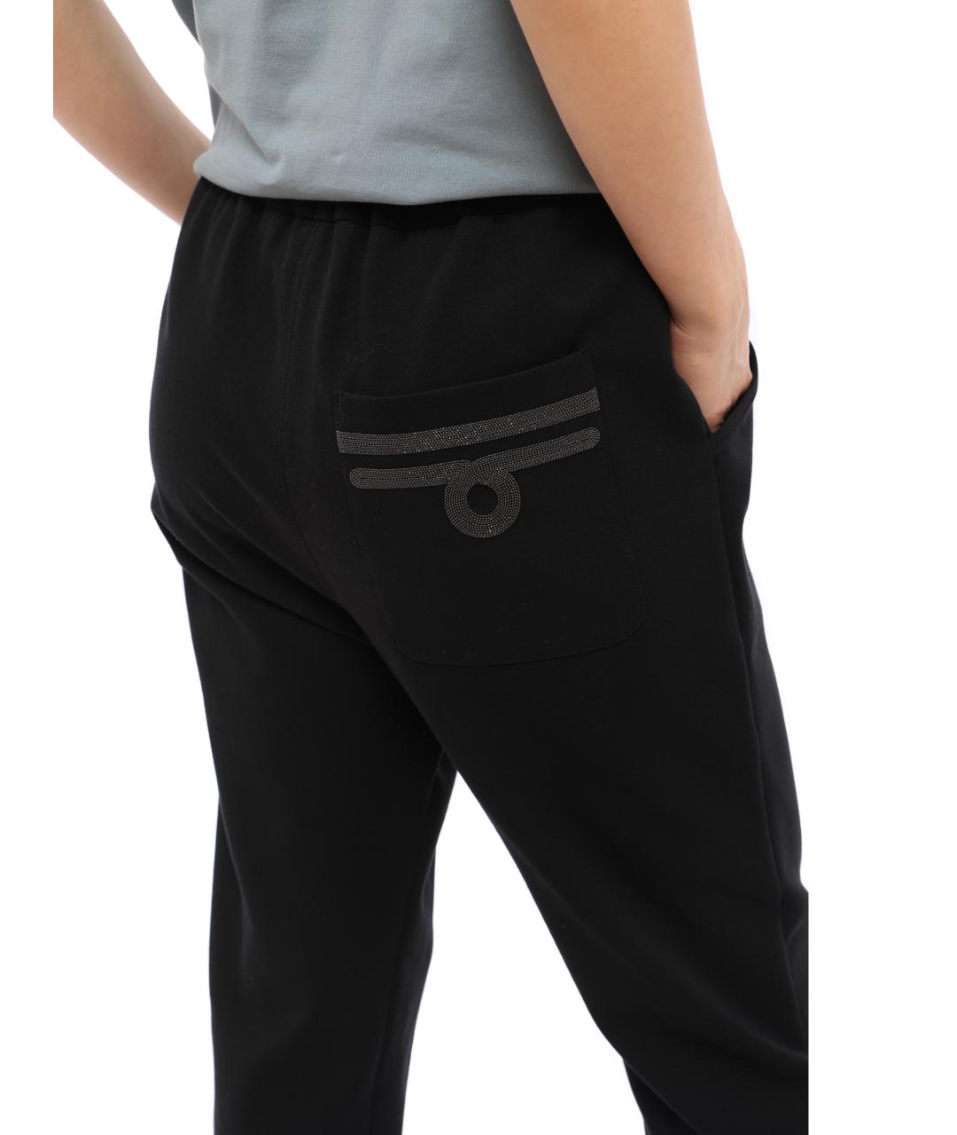 BRUNELLO CUCINELLI Черные прямые брюки, фото 4