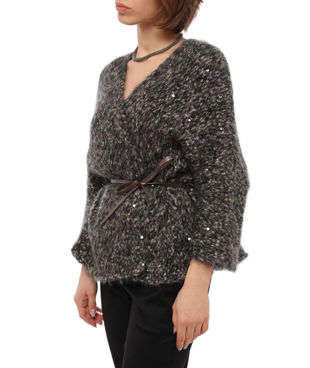 BRUNELLO CUCINELLI Мульти шерстяной кардиган, фото 3