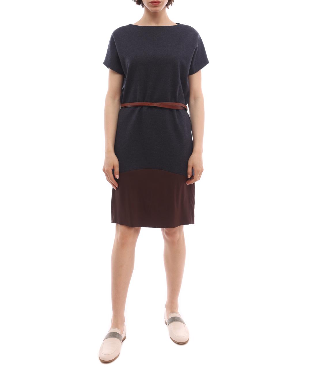 BRUNELLO CUCINELLI Мульти повседневное платье, фото 2