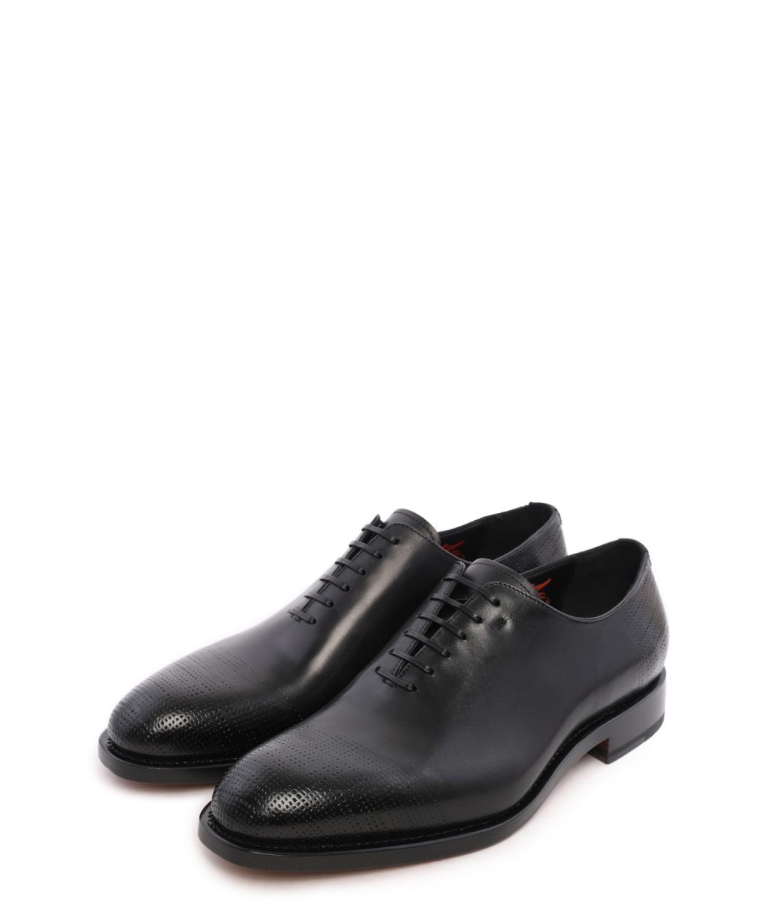 FERRAGAMO Черные кожаные туфли, фото 2