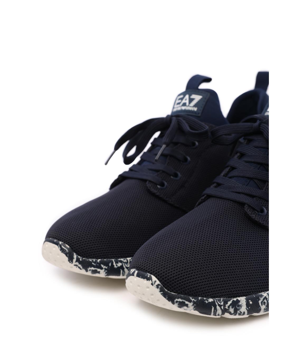 EA7 Черные низкие кроссовки / кеды, фото 5