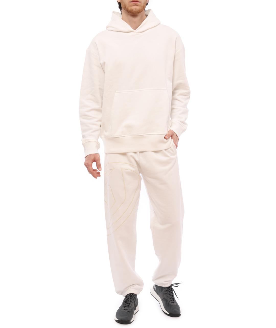 DIESEL Белые хлопковые повседневные брюки, фото 1