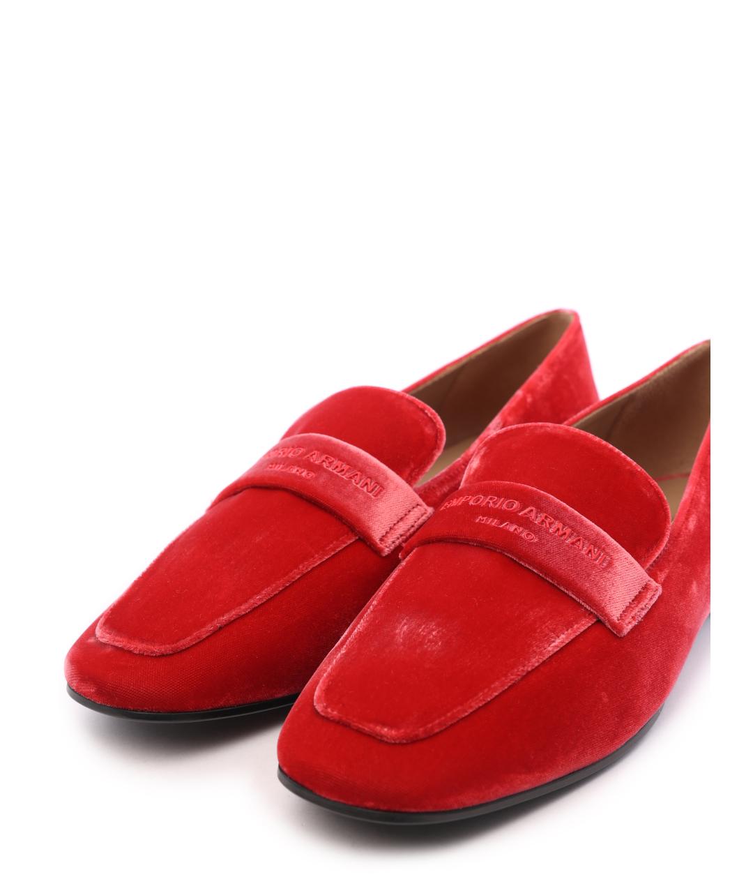 EMPORIO ARMANI Красные мокасины, фото 6