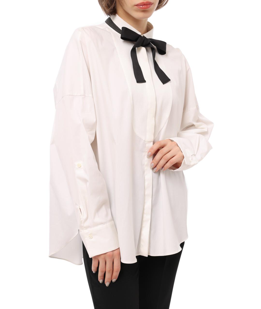 BRUNELLO CUCINELLI Белая хлопковая рубашка, фото 4