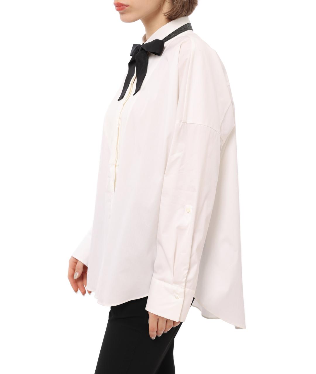 BRUNELLO CUCINELLI Белая хлопковая рубашка, фото 2