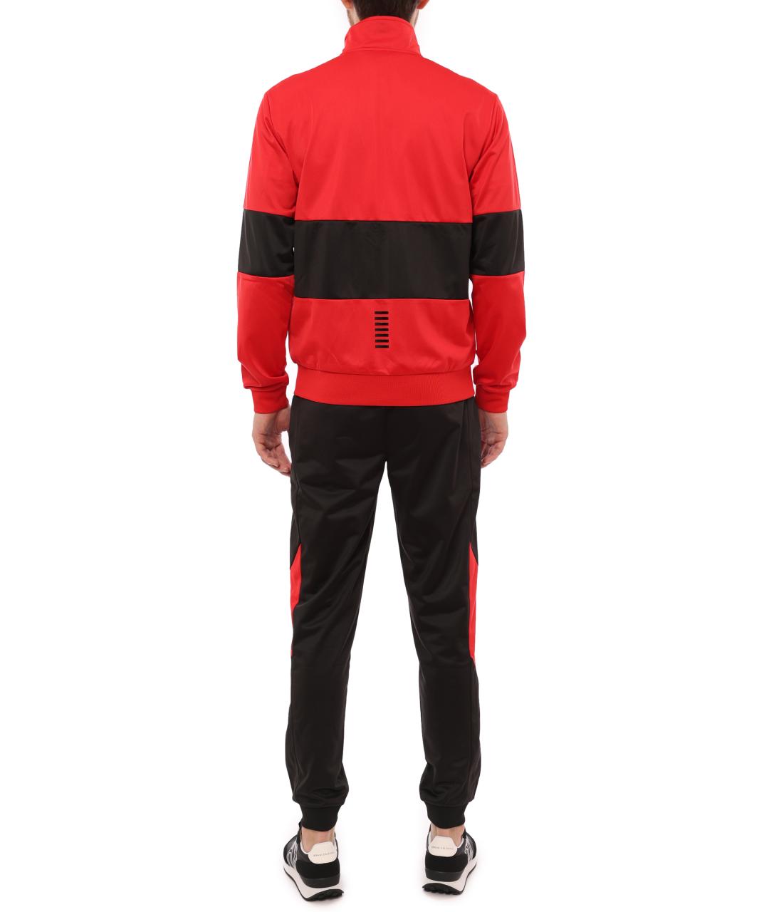EA7 Красный полиэстеровый спортивный костюм, фото 5