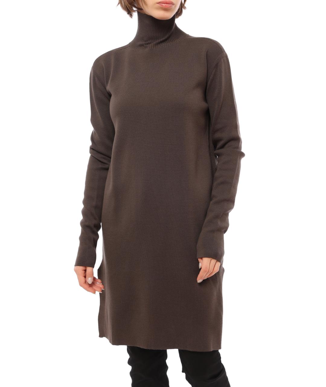 RICK OWENS Коричневое повседневное платье, фото 3