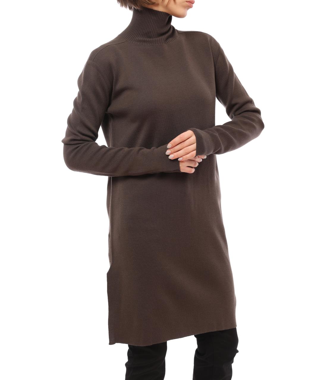 RICK OWENS Коричневое повседневное платье, фото 6