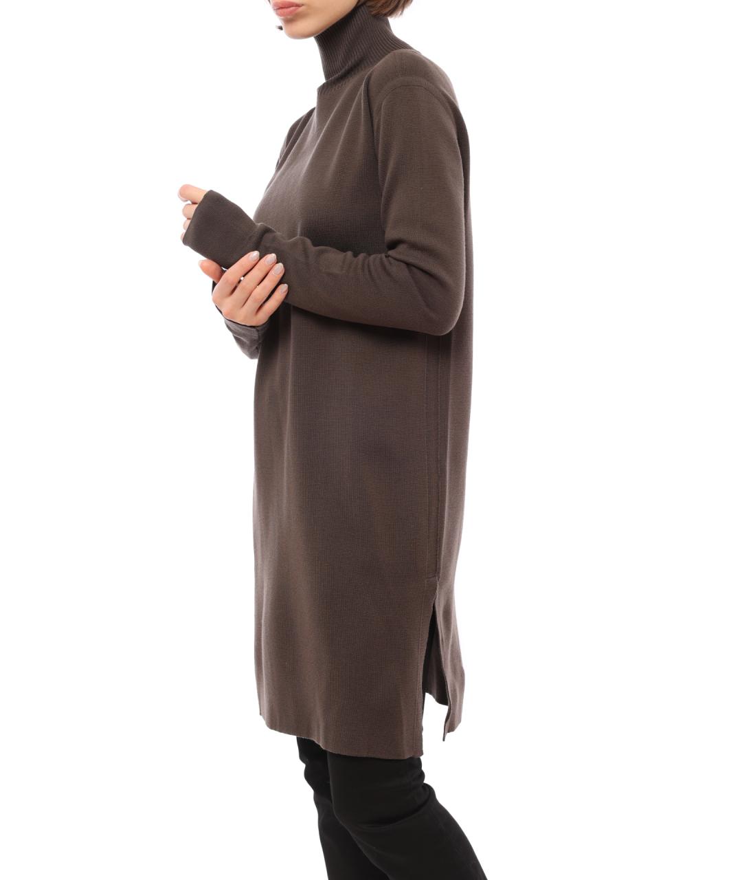 RICK OWENS Коричневое повседневное платье, фото 4