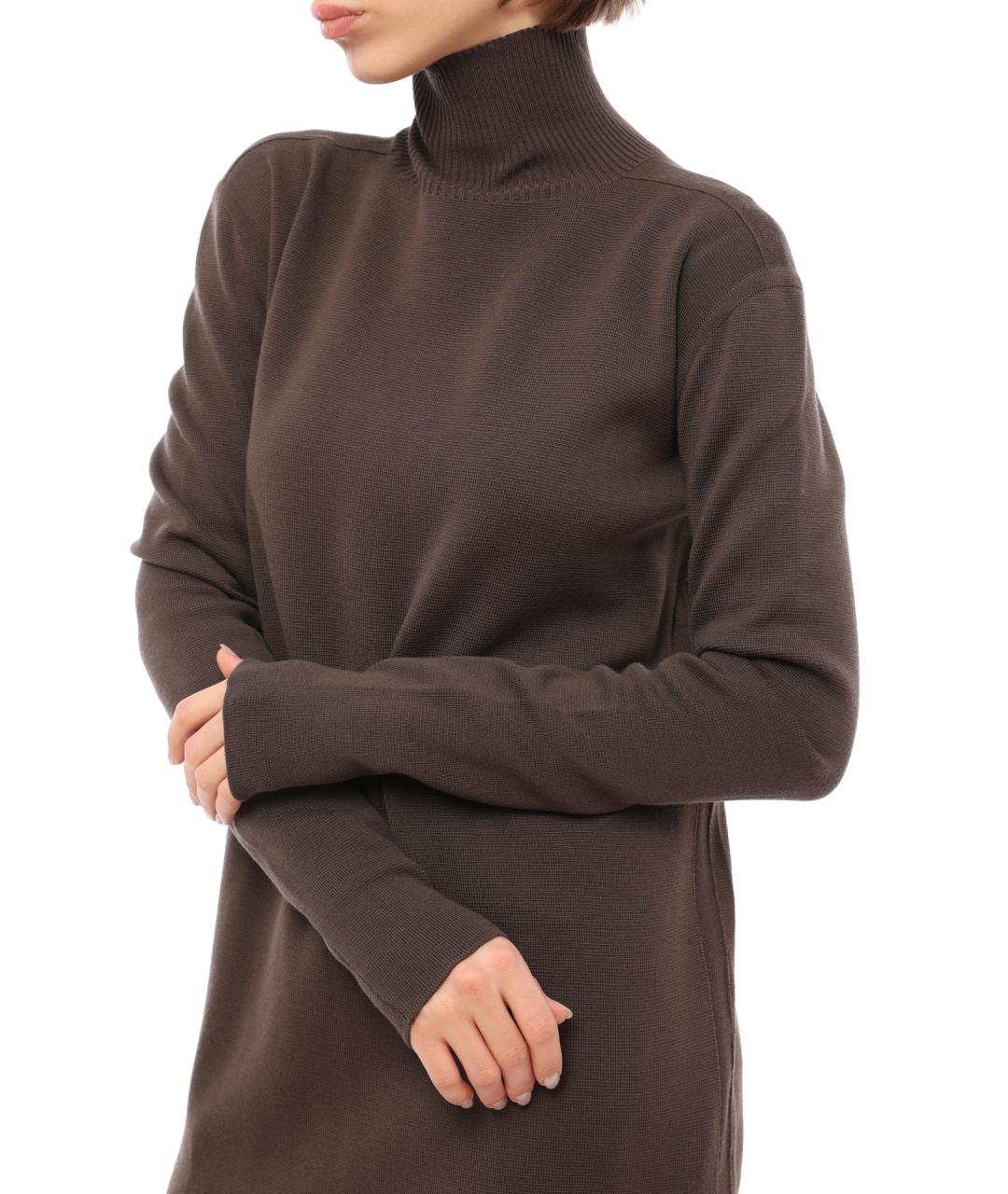 RICK OWENS Коричневое повседневное платье, фото 2