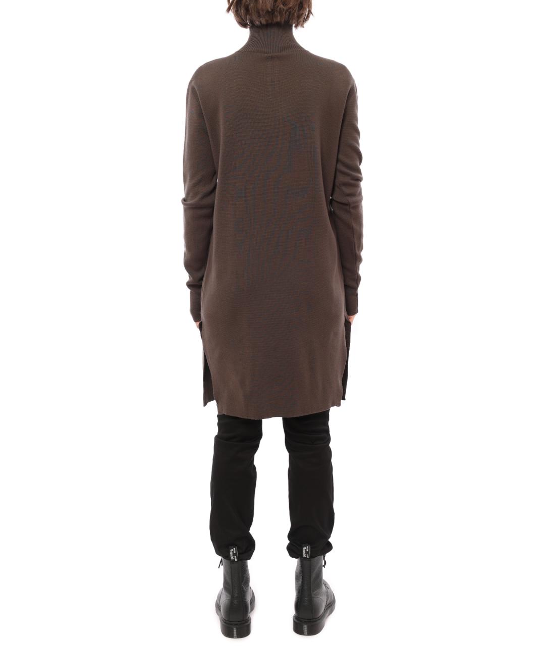 RICK OWENS Коричневое повседневное платье, фото 5